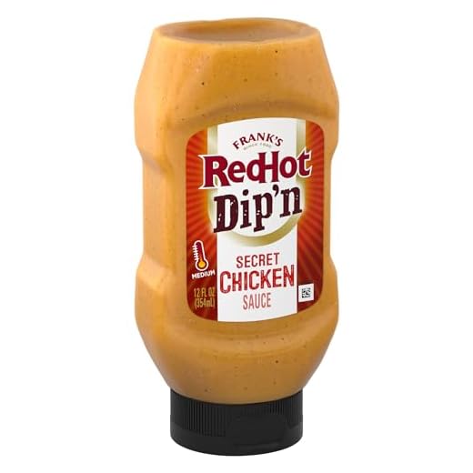 Frank's RedHot Dipping Sauce, Secret Chicken, Creamy, Tangy, Smoky Flavor, No Mess, For Chicken Tenders, French Fries, Sandwich Spread, and More, 12 fl oz