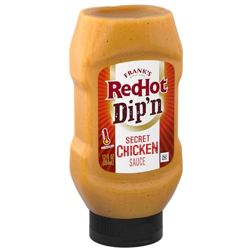 Frank's RedHot Dipping Sauce, Secret Chicken, Creamy, Tangy, Smoky Flavor, No Mess, For Chicken...
