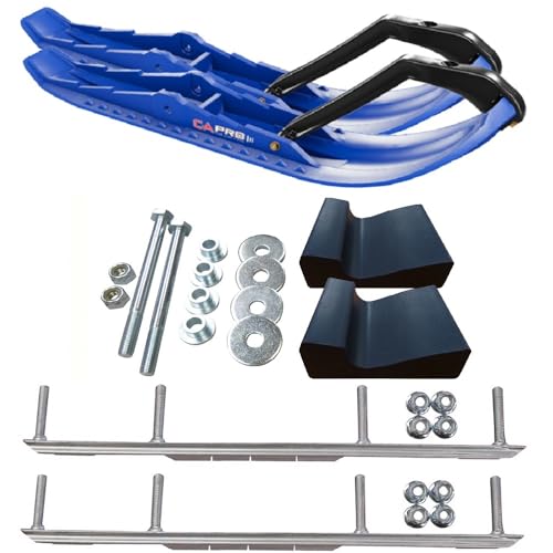 C&A Pro Blue TMX Snowmobile Skis w/ 7.5