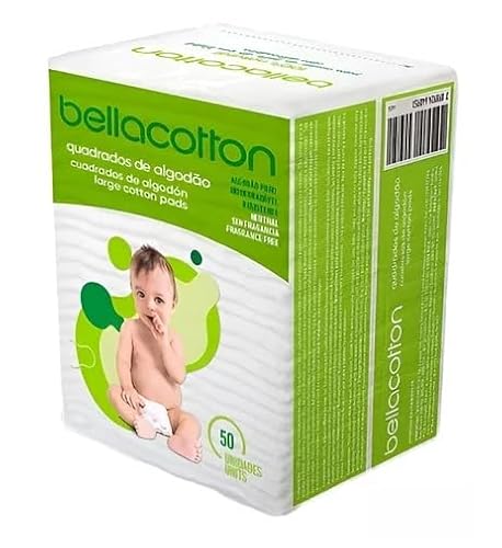 Kit 12 Algodão Quadrado Bebês Bella Cotton