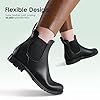 DREAM PAIRS Wellington Boots Women Ankle Ladies Wellies Short Chelsea Booties Waterproof Rain Boots Black Size 5 UK SDRB2201W-E #3