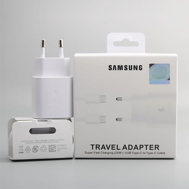 AEsmart - Оriɡiпal Samsungs S21 S20 5G 25w Сһаrɡеr Super Fast Usb Type C Pd PPS Quick Сһаrɡiпɡ EU For Galaxys Note 10 (White EU set box)