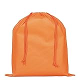 2 Pieces Dust Bags for Handbags Non-woven Breathable Drawstring Pouch (Orange)