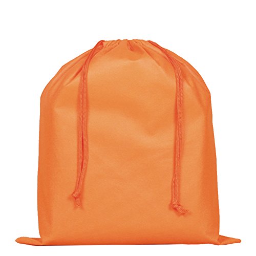 2 Pieces Dust Bags for Handbags Non-Woven Breathable Drawstring Pouch (Orange)