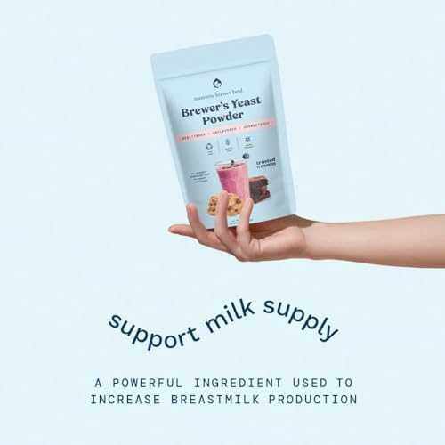 Brewers Yeast Powder for Lactation Cookies for Breastfeeding - Lactation Supplement for Increased Breast Milk - Nutritional Yeast for Lactation Support - Breastmilk Supplement for Women - Easy to Bake
