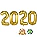 2019 Happy New Year Balloons | 40-inch Gold 2019 Number Foil Large Balloons | Perfect for New Year's Party/Events as Balloon Decorations