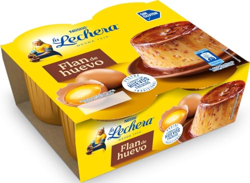La Lechera Flan de Huevo - 4 x 100 g (Total 400g)