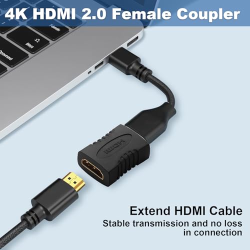 Adaptador HDMI hembra a hembra pack 6 unidades miniatura 2