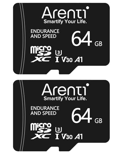 ARENTI 64GB Micro SDXC[J[h (2pbN) Arenti ZLeBJ AInanny/B2/D3/O3/P2Q C10 U3 V30p