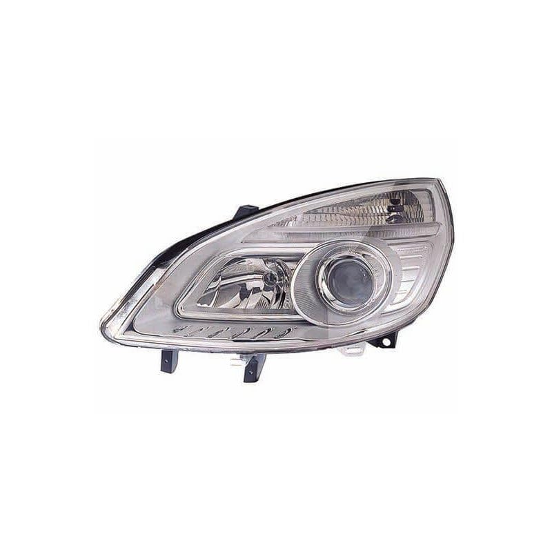 Repiauto Phare avant gauche H1/H7 chromé compatible avec Renault Scenic 2 phase 2 2006-2009
