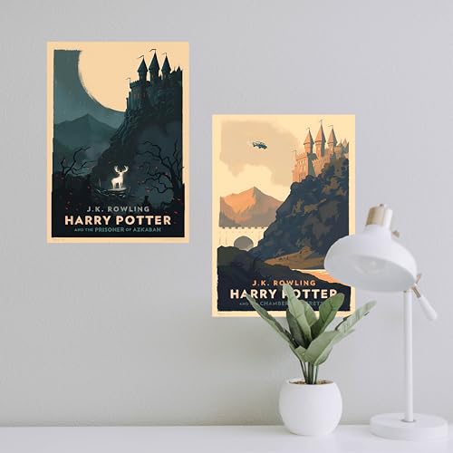 Image of CodersParadise Plastic Harry Wall Posters - Pack Of 6 | 8X12 Inch (A4 Size) | Wall Poster For Home Bedroom And Aesthetics | Included Glue Dots