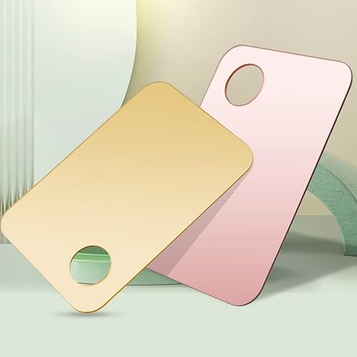 Miniatura 6 de Beaupretty 2 Set Nail Art Palette Foundation Spatula Makeup Hand-held Color depotting Spatula Makeup Palette Tray Cosmetic lash Tray Makeup Mixing