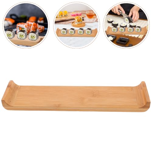Tabla para sushi de bambú estilo japonés rústico miniatura 6