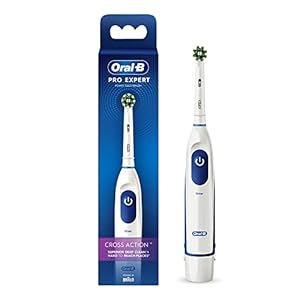 Oral B Pro Expert Electric Toothbrush for adults, Battery Operated with replaceable brush head,Pack of 1, Multicolor