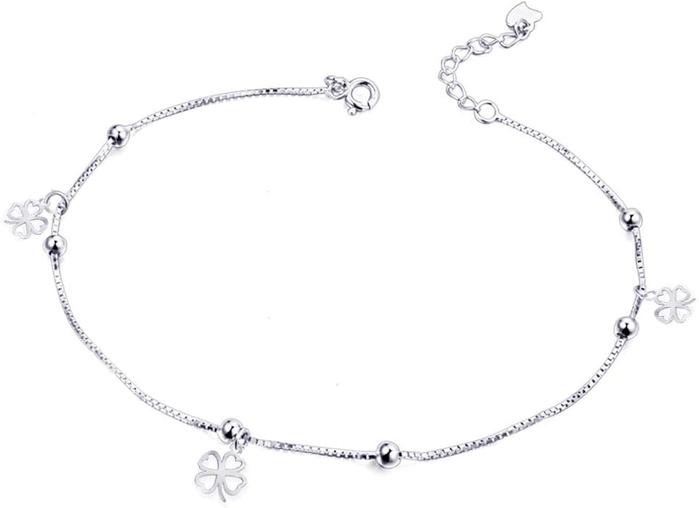 Amazon | 四つ葉のクローバー ブレスレット レディース 幸運を呼ぶ