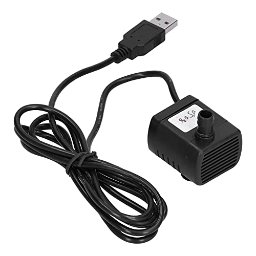 Marhynchus Mini Bomba Sumergible, Eje de Acero Inoxidable, 160L/H USB DC 5V para Uso en Acuarios y Fuentes