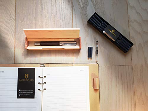 Lachieva Luxury Walnut Fountain Pen, Perfect Pen With Schmidt Nib (Fine Size), Converter, Cartridges. Nice Wood Pen Set For Men & Women. Best And Professional, Executive, Office Gift (Walnut). #TOP7