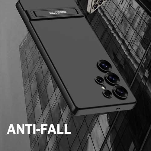 Coque Samsung S25 Plus ultra fine avec béquille cachée argentée
