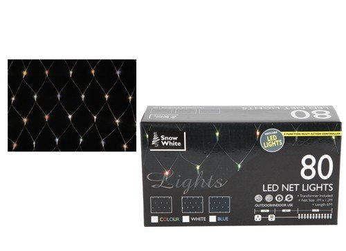 80 Blu LED Natale Luci netto