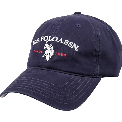Image of U.S. Polo ASSN. Unisex Adult Baseball Cap, 100% Cotton Adjustable Dad Hat for Men and Women, Since 1890 and Horse Logo
