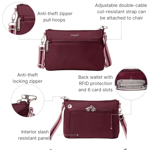 Image of Baggallini Securtex Anti-Theft Memento Crossbody