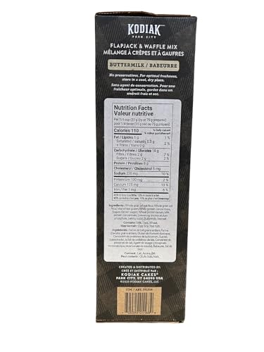 Kodiak Cakes Power Cakes: Flapjack and Waffle Mix Whole Grain Buttermilk, 24 Ounce (Pack of 3)