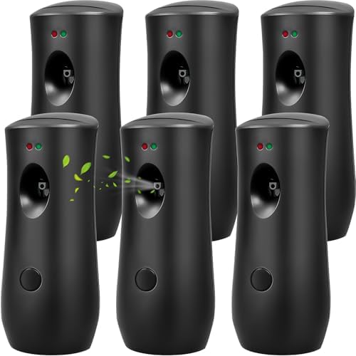 6 Pack Automatic Air Freshener Spray for Home, Fragrance Dispenser Wall Mounted or Free Standing Adjustable Aroma Machines Multiple Time Scent Sprayer for Bedrooms, Offices and Commercial Places