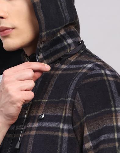Image of Monte Carlo Mens Regular Fit Solid Hood Zipper Full Sleeves Winter Jacket| Warm Coat for Men | Stylish Zipper Jacket (Pack Of 1)