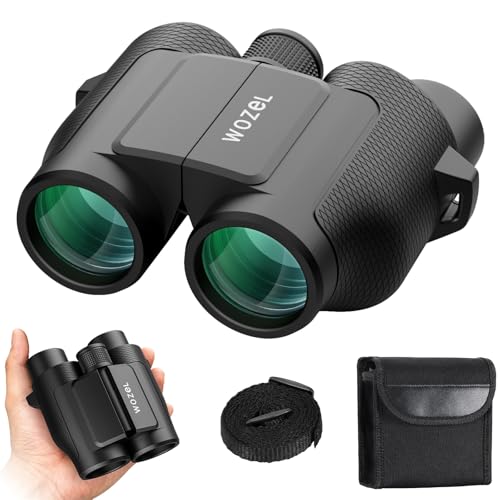 20x25 Compact Binoculars for Adults and Kids - WOZEL HD Small Binocular Easy Focus - Lightweight High Powered Binoculars for Bird Watching Travel Hunting Sightseeing Gifts