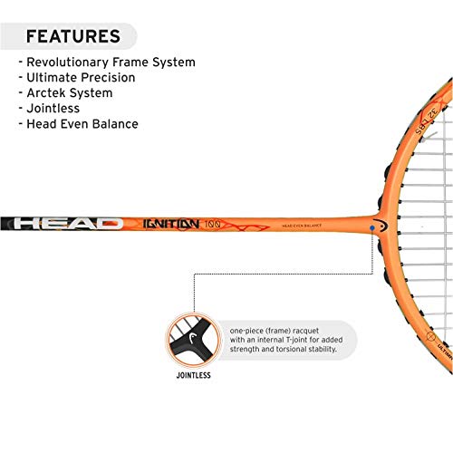 Image of Head Ignition 100 HM Graphite Badminton Racquet (Strung)