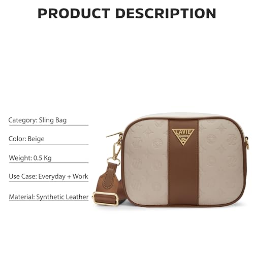 Image of Lavie Signature Dallas Woman's Box Crossbody Sling Bag | Ladies Purse Handbag | Gift for Women