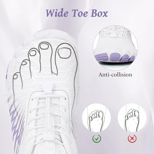 Image of Hike Footwear Barefoot Shoes, Pro Barefoot Shoes Women Men, Athletic Hiking Shoes, Minimalist Water Shoes Breathable Quick Dry Zero Drop Trail Running Shoes with Non-Slip Sole & Wide Toe Box