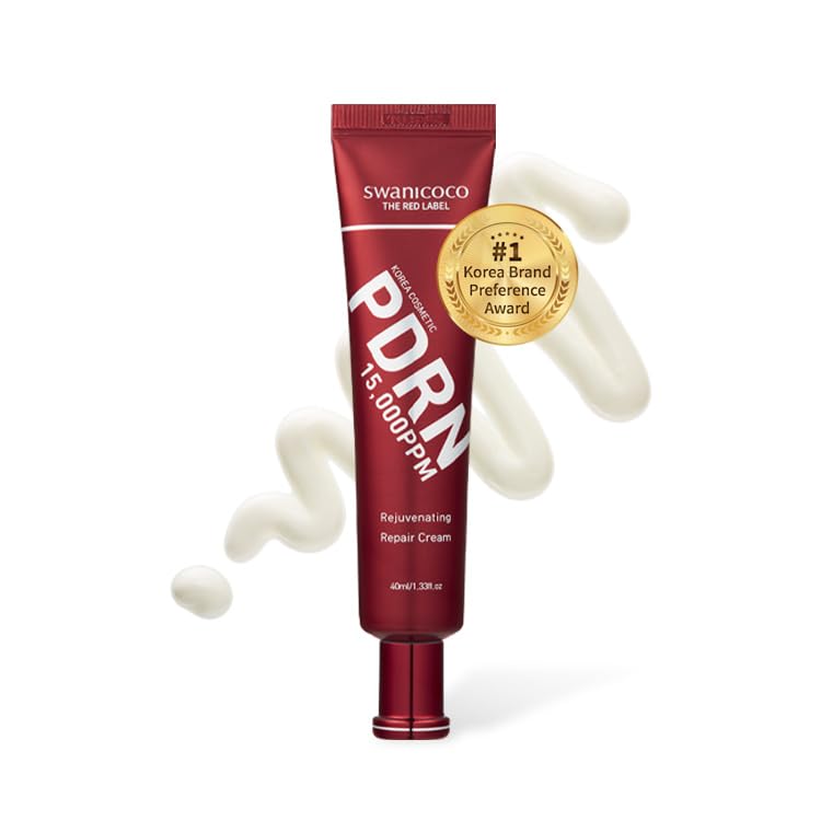 SWANICOCO Premium PDRN Recovery Cream, 15,000ppm High-Concentrate Salmon DNA, Cica Exosome, Bakuchiol for Advanced Firming, Deep Hydrating Korean Skincare for Radiant Glow 40ml/1.35 fl oz,