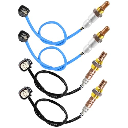 XCBOOCH Automotive Replacement Oxygen O2 Sensor 234-5038 234-4490 Set of 4, 02 Sensor Compatible with Ford for F150 for Mustang for Police Interceptor for Transit, for Lincoln for MKS for MKT for MKZ