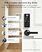 IBLOG Smart Deadbolt Lock, Fingerprint Keyless Entry Door Lock App Control, Electronic Touchscreen Keypad, Auto Locking, IP54 Weatherproof, Easy Install Digital Deadbolt for Front Door