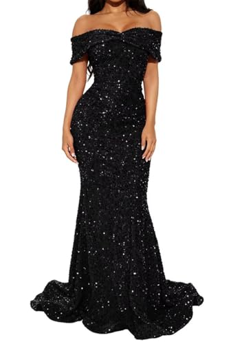 Robe de soirée formelle à paillettes pour briller lors d'un mariage élégant
