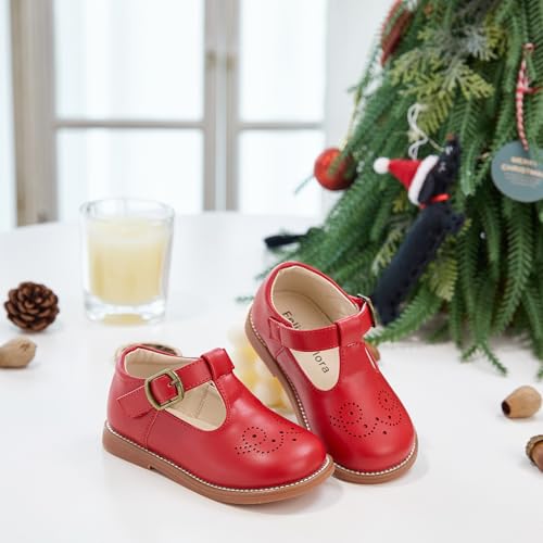 Image of Felix & Flora Toddler Girl Mary Jane Dress Shoes - School Oxford Flats for Girl Party Shoes.