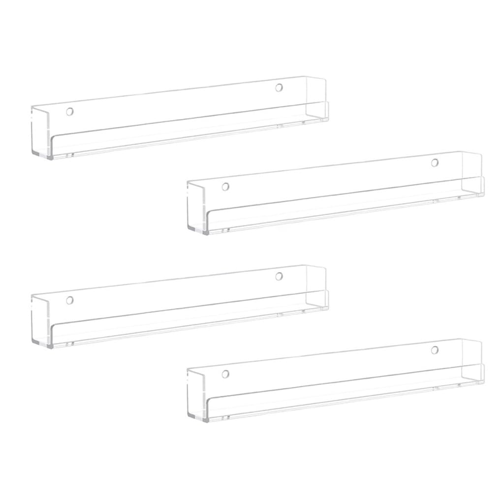 Kalttoy Acrylic Wall Rack Display Shelf Wall Hanging Organizer Kitchen Storage Rack
