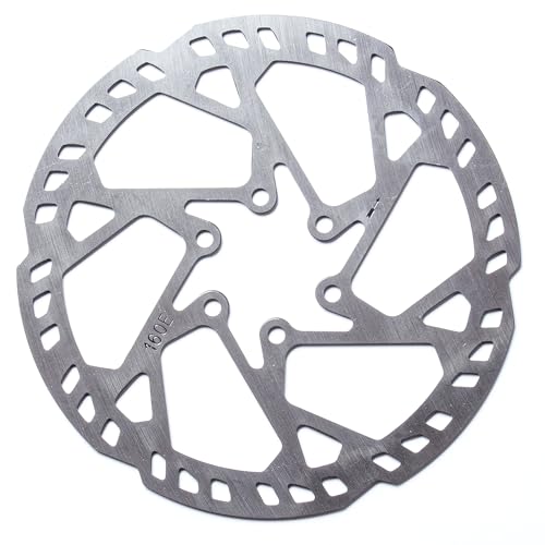 Clarks Cycle Systems CL-01 E-Bike Single Piece Steel 6-Bolt Disc Brake Rotor, Silver, 203mm