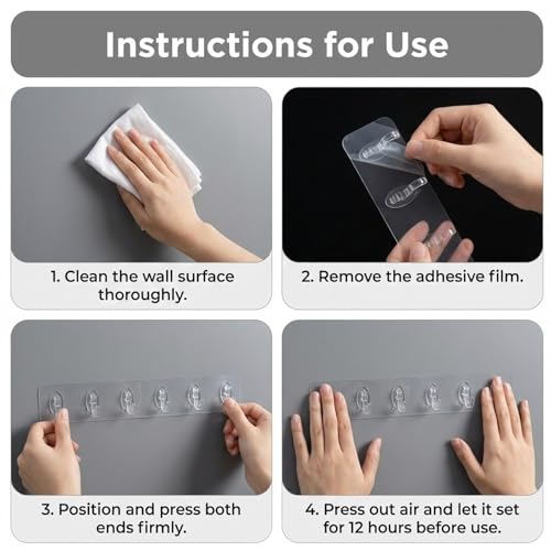 Image of SIGNAMIO 6-in-1 Wall Hooks for Hanging - Heavy Duty Hooks for Wall Heavy Items - Self Adhesive Wall Hook Plate - Sturdy - Ideal for Home and Office