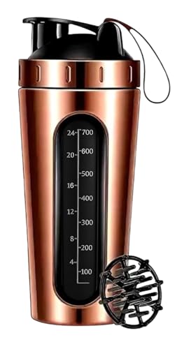 Steel Shaker Bottle for Protein Shake, Gym Bottle For Men Protein...