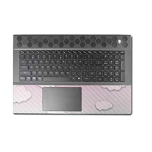 Image of MightySkins Carbon Fiber Skin Compatible with Alienware M18 R1 (2023) Full Wrap Kit - Baby Clouds | Protective, Durable Textured Carbon Fiber Finish | Easy to Apply & Change Styles | Made in The USA