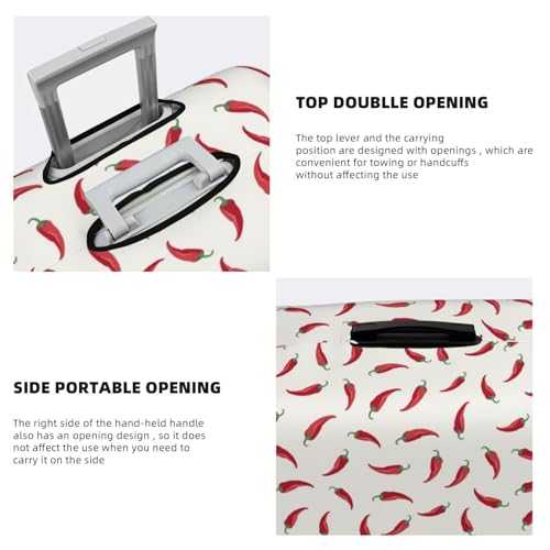 Chili For Travel Luggage Cover Suitcase Protector Fits 18-32 Inch Travel Luggage Protector Elastic Luggage Anti-Scratch Suitcase Cover3