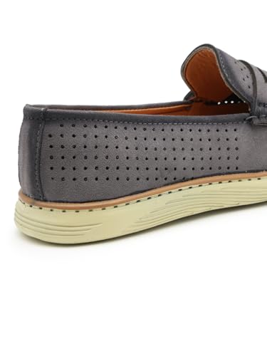 Image of Men's Denim Causal Loafers | Premium Breathable Upper | Driving Loafers | Lighweight Slip-On's | Soft Cushioned Insole | Super Flexible, Comfortable for Men