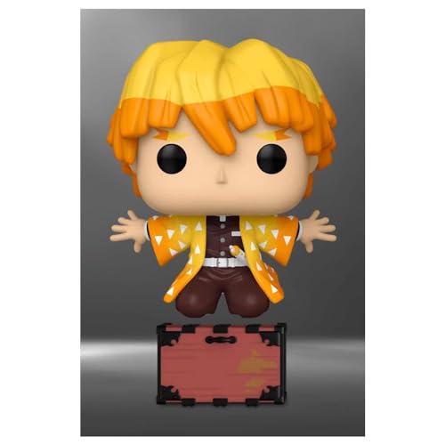 Funko Pop! Animation: Demon Slayer - Zenitsu Protecting Nezuko's Box Figure (Entertainment Earth Exclusive)