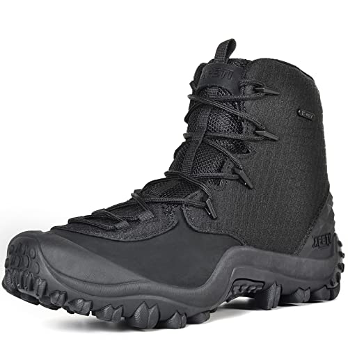 XPETI Men’s Bravo Leather Waterproof Military Tactical Boot - Main Image