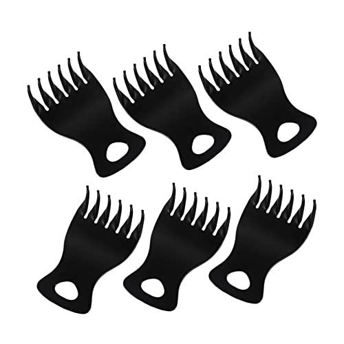 OSOLADY 6個メンズ ヘアカット用 広歯コーム 製 長持ち 家用 男性用スリングコーム