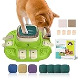 Interactive Dog Toys, ClariVory Slow Feeder Dog Bowls, Dog Nail File & Dog Puzzle for Mental Stimulation, Customizable Food Dispensing, Dog Enrichment Toys to Keep Them Busy, Puppy Toys, Green