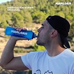 Soft Flask – Botella Plegable – Botella Plegable Silicona – pack de 2 unidades de Soft Flask 500ml para running, trail running, ciclismo y senderismo. BPA free. (AZUL, 500 ML)
