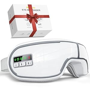 Eye Massager with Heat, FSA HSA Eye Care Birthday Christmas Gifts for Women, Smart Eye Mask for Relax Eye, Reduce Eye Strain Improve Sleep for Travel Home Men